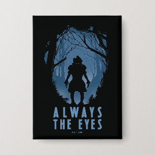 IT altijd de ogen bos silhouet Button