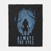 IT altijd de ogen bos silhouet Fleece Deken (Voorkant)