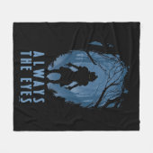 IT altijd de ogen bos silhouet Fleece Deken (Voorkant (Horizontaal))