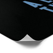 IT altijd de ogen bos silhouet Poster (Hoek)