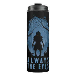 IT altijd de ogen bos silhouet Thermosbeker