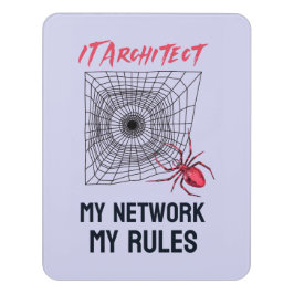 IT-architect: mijn netwerk, mijn regels, grappige  Deurbordjes