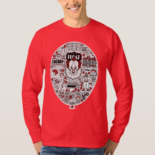 IT-ballon — Doodle Art T-shirt (Voorkant)