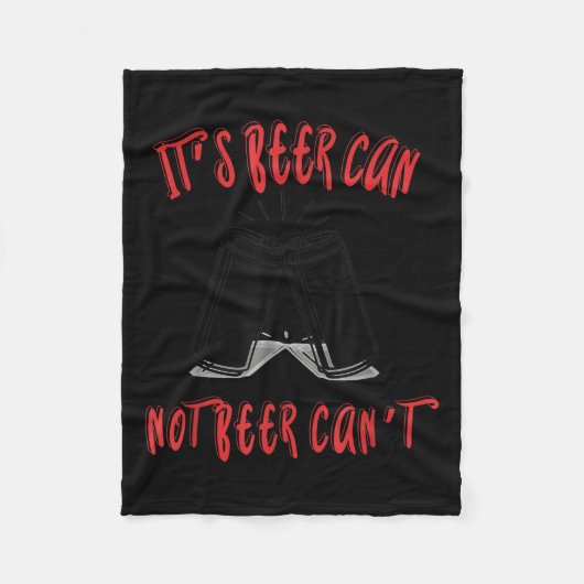 It Been Can Not Beer Can't Fleece Deken (Voorkant)