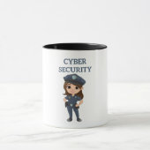 IT-beveiliging: digitale verdediger Mok (Midden)