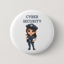 IT-beveiliging: digitale verdediger Ronde Button 5,7 Cm