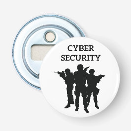 IT-beveiliging: het digitale defensieteam Button Flesopener