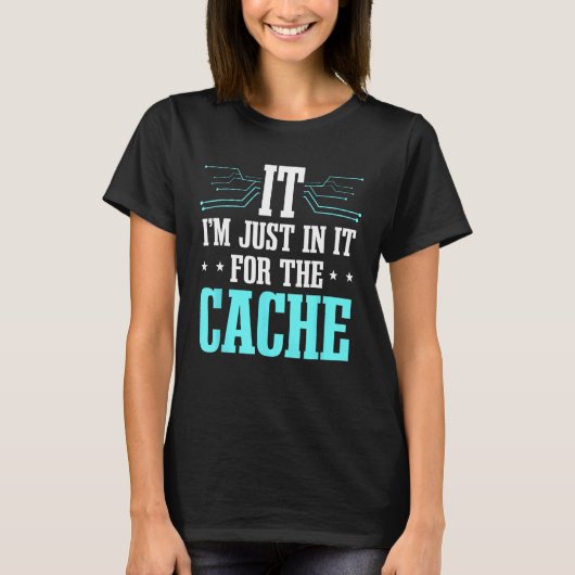 IT-cache callcenteragent voor technische support T-shirt (Voorkant)