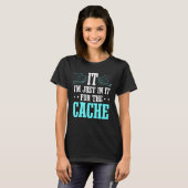 IT-cache callcenteragent voor technische support T-shirt (Voorkant volledig)