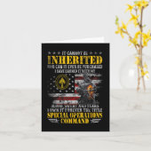It Cannot Be Inherited Special Operations Command Kaart (Gele Bloem)
