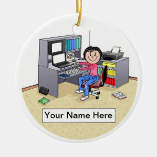 IT-computerliefhebber - vriendelijke mensen Keramisch Ornament