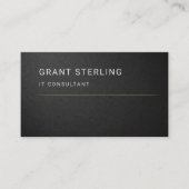 IT-consultant zwart professional Visitekaartje (Voorkant)