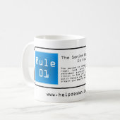 IT-helpdeskregels Koffiemok (Voorkant links)