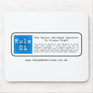 IT-helpdeskregels Muismat