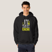IT Ik doe het gewoon voor de cache helpdesk comput Hoodie (Voorkant volledig)
