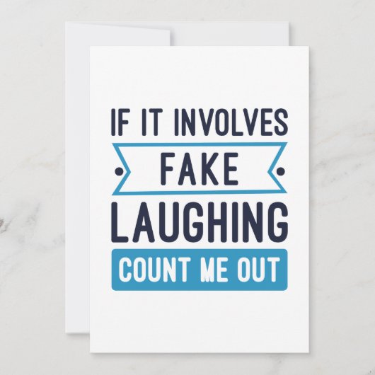 It Involves Fake Laughing Bedankkaart (Voorkant)