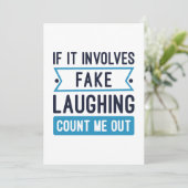 It Involves Fake Laughing Bedankkaart (Staand voorkant)