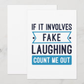 It Involves Fake Laughing Bedankkaart (Voorkant / Achterkant)