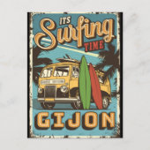   It is surf time in Gijon Briefkaart (Voorkant)