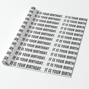 IT IS UW verpakkend document van de VERJAARDAG Cadeaupapier