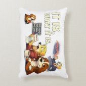 It Is What It Is – Funny Dog Illustration  Accent Kussen (Voorkant(Verticaal))
