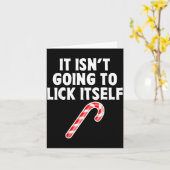 It Isnt Going To Itself Candy Cane Christmas Coupl Kaart (Gele Bloem)