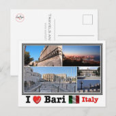 IT Italië - Bari - Mozaïek - Briefkaart (Voorkant / Achterkant)