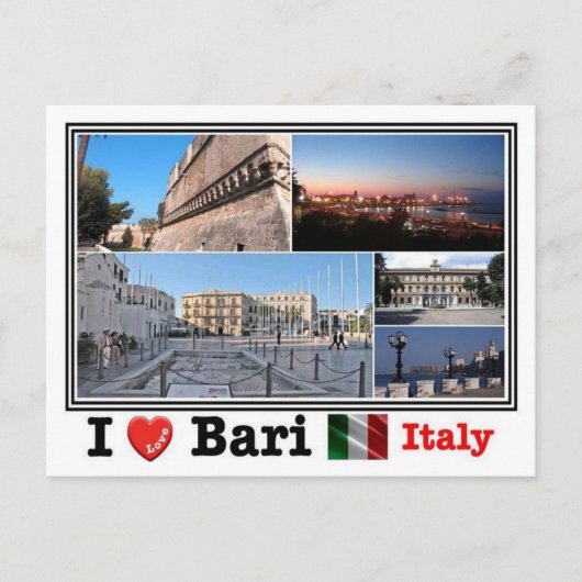 IT Italië - Bari - Mozaïek - Briefkaart (Voorkant)