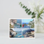 IT Italië - Campanië - kust van Amalfi - Briefkaart (Staand voorkant)