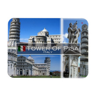 IT Italië - de leidende toren van Pisa - Magneet