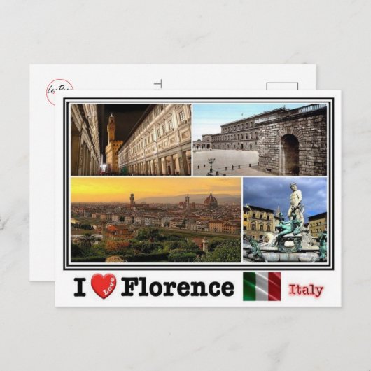 IT Italië - Florence Firenze - Briefkaart (Voorkant / Achterkant)