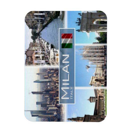 IT Italië — Milaan — Magneet (Verticaal)