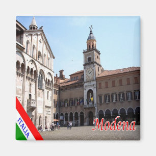 IT - Italië - Modena - stadhuis en kathedraal Magneet