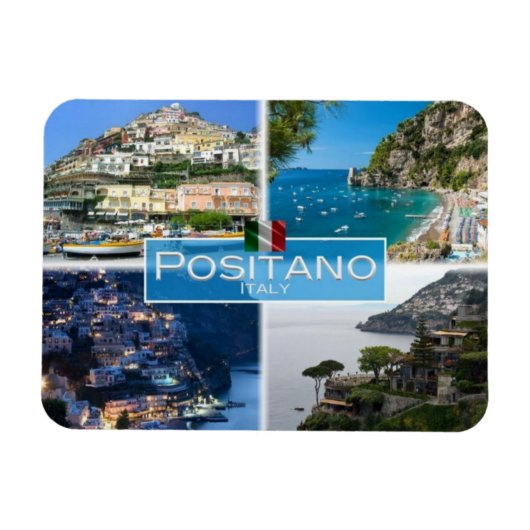 IT Italië - Positano - Magneet (Horizontaal)