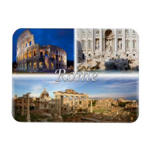 IT Italië - Rome - Colosseum - Trevi - fontein - Magneet