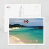 IT Italië - Sardinië - Isola Tuaredda - Briefkaart (Voorkant / Achterkant)