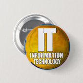 IT-LOGO - INFORMATIETECHNOLOGIE RONDE BUTTON 5,7 CM (Voorkant /achterkant)