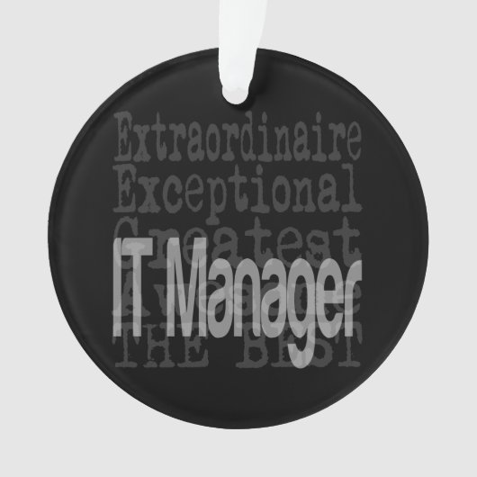 IT Manager Extraordinaire Ornament (voorkant)