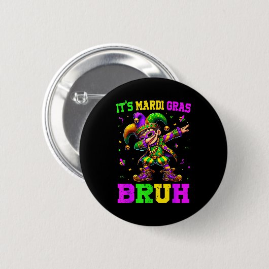 it mardi gras ronde button 5,7 cm (Voorkant /achterkant)