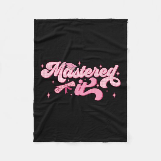 IT Masters Degree Afstuderen MBA Afstuderen Fleece Deken (Voorkant)