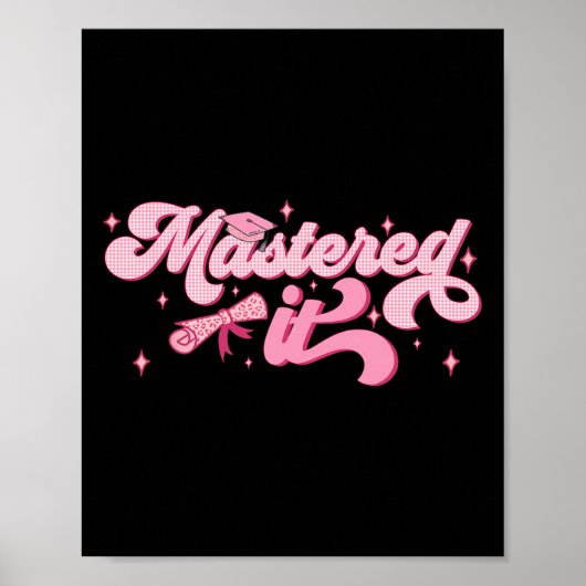 IT Masters Degree Afstuderen MBA Afstuderen Poster (Voorkant)