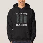 IT Network Programmer Computer Science Server Rack Hoodie (Voorkant)