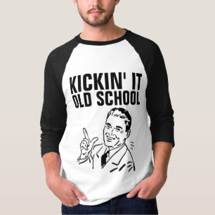IT-OUDE SCHOOL  MANNEN T-SHIRS T - SHIRTS KIJKEN