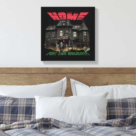 IT | Pennywise - Home voor de Feestdagen Canvas Afdruk (Insitu (Slaapkamer))