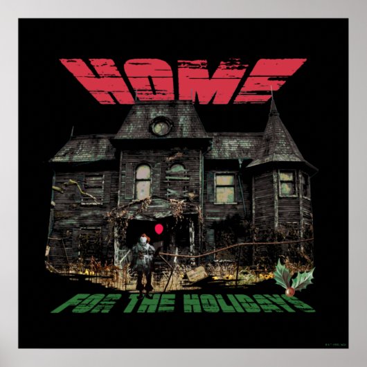 IT | Pennywise - Home voor de Feestdagen Poster (Voorkant)