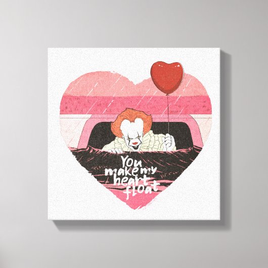 IT | Pennywise - Je maakt mijn hartvloer Canvas Afdruk (Voorkant)