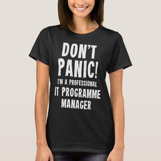 IT-programmabeheerder T-shirt (Voorkant)