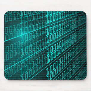 IT-programmeur voor binaire codeprogrammeur Muismat