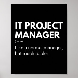 IT-projectmanager Funny Managers Gezegde Poster