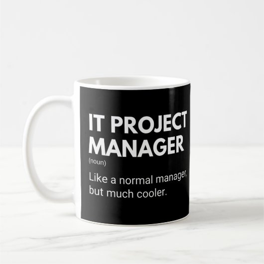 IT Projectmanager Grappige Spreuk Koffiemok (Links)